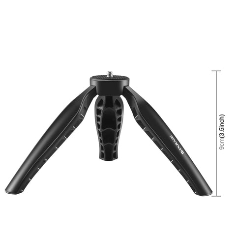 PULUZ Semplice Mini Supporto da Tavolo per Treppiede in ABS con Vite da 1/4 di Pollice per DSLR e Fotocamere Digitali, Altezza di Lavoro: 9 cm, ABS Tripod