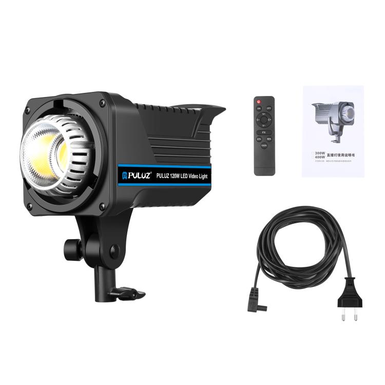 PULUZ 220V 150W Luce video da studio 3200K-5600K Sistema di dissipazione del calore integrato a doppia temperatura di colore con telecomando, 120W 2700K-6500K AU Plug, 120W 2700K-6500K EU Plug, 120W 2700K-6500K UK Plug, 120W 2700K-6500K US Plug