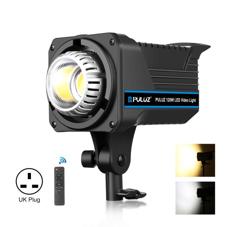 PULUZ 220V 150W Luce video da studio 3200K-5600K Sistema di dissipazione del calore integrato a doppia temperatura di colore con telecomando, 120W 2700K-6500K AU Plug, 120W 2700K-6500K EU Plug, 120W 2700K-6500K UK Plug, 120W 2700K-6500K US Plug