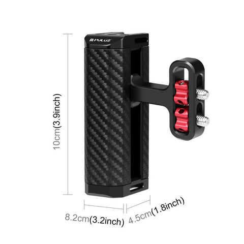 Maniglia laterale in metallo universale per fotocamera PULUZ con supporto per slitta fredda per stabilizzatore della gabbia della fotocamera, Metal Side Handle