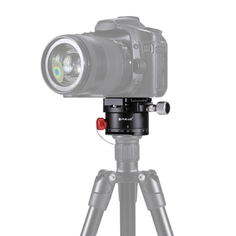 Testa a sfera del rotatore indicizzato panoramico in lega di alluminio PULUZ con piastra a sgancio rapido per testa del treppiede della fotocamera, Rotator Ball Head