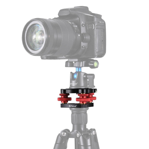 PULUZ Quadranti di regolazione in lega di alluminio Testa a sfera con base di livellamento per testa del treppiede della fotocamera, Leveling Base