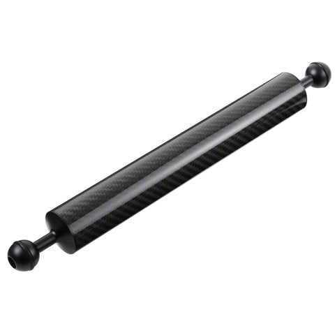 PULUZ 14,56 pollici 37 cm Lunghezza 40 mm Diametro Braccio galleggiante in fibra di carbonio a doppia sfera, Diametro sfera: 25 mm, Galleggiabilità: 300 g, 14 inch 300g Buoyancy