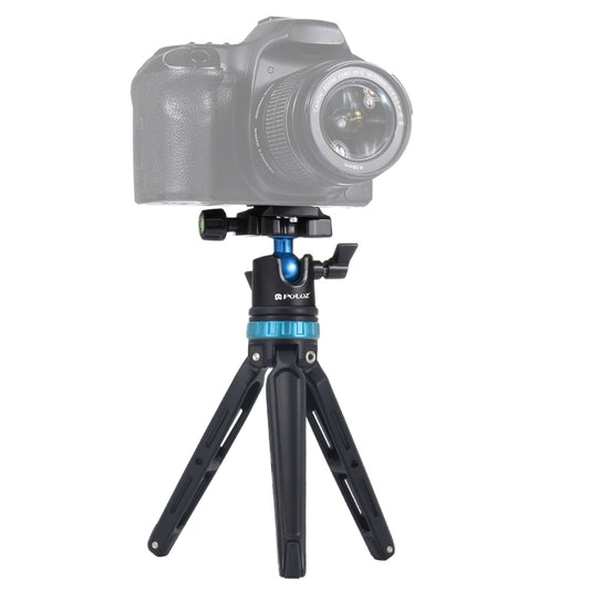 PULUZ Mini treppiede da tavolo regolabile in metallo tascabile con testa a sfera a 360 gradi per DSLR e fotocamere digitali, altezza regolabile: 11-20,2 cm, Tripod with Head(R), Tripod with Head(L)