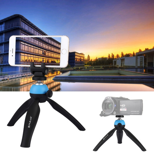 PULUZ Mini treppiede tascabile con testa a sfera a 360 gradi e morsetto per telefono per smartphone, Tripod + Clamp