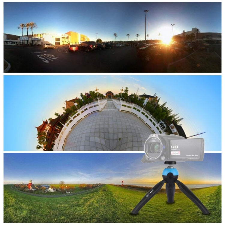 PULUZ Mini treppiede tascabile con testa a sfera a 360 gradi e morsetto per telefono per smartphone, Tripod + Clamp