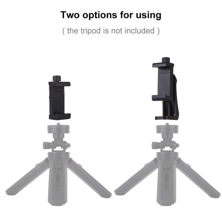 PULUZ 360 Degree Rotating Universal Horizontal Vertical Shooting Phone Clamp Holder Bracket for iPhone, Galaxy, Huawei, Xiaomi, Sony, HTC, Google and ot...