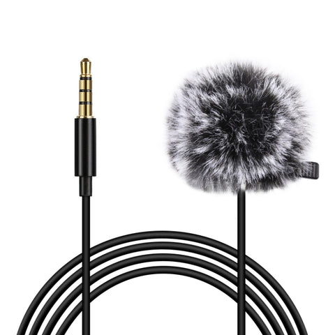 Micro d'enregistrement à condensateur avec câble Jack Lavalier de 1,5 m 3,5 mm, 1,5 m Jack 3,5 mm