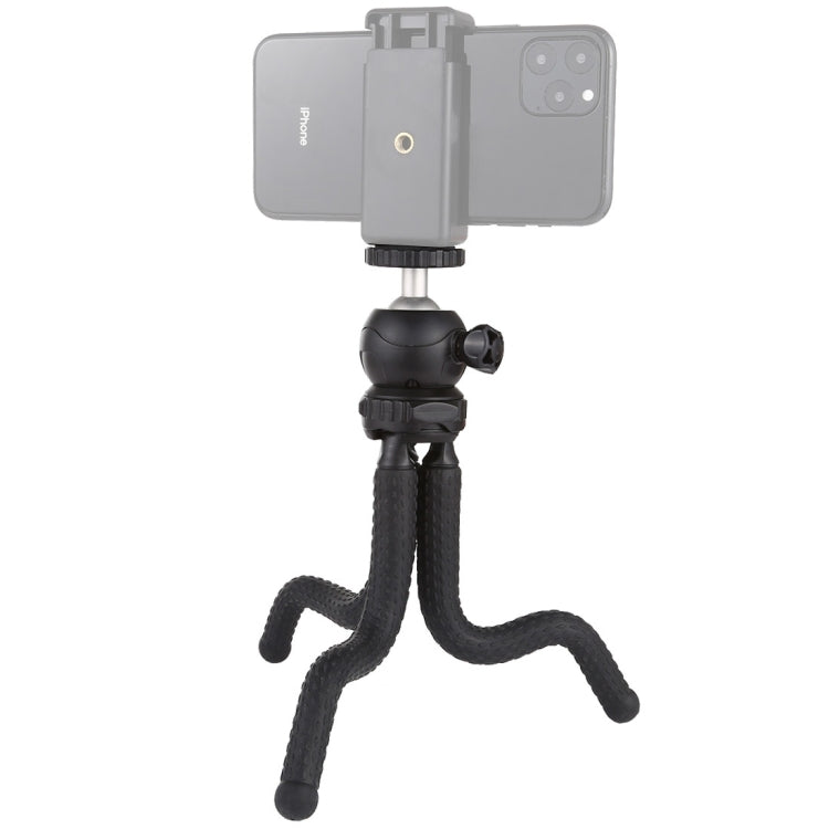 PULUZ Mini Octopus Flexible Tripod Holder with Ball Head for DJI, Insta360, GoPro and Other Action Cameras, SLR Cameras, Cellphone, Size: 25cmx4.5cm    ...