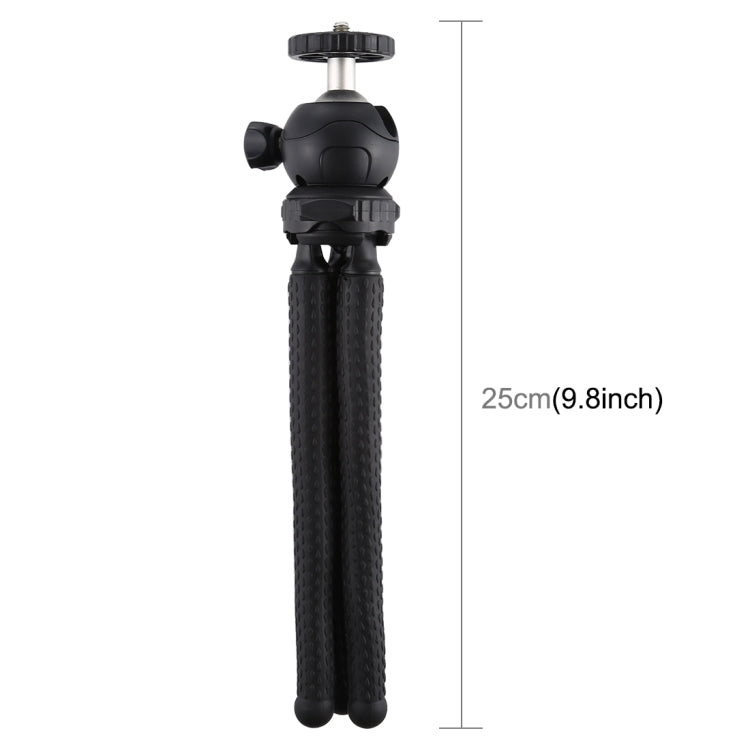 PULUZ Mini Octopus Flexible Tripod Holder with Ball Head for DJI, Insta360, GoPro and Other Action Cameras, SLR Cameras, Cellphone, Size: 25cmx4.5cm    ...