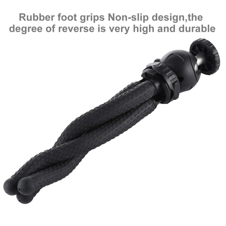 PULUZ Mini Octopus Flexible Tripod Holder with Ball Head for DJI, Insta360, GoPro and Other Action Cameras, SLR Cameras, Cellphone, Size: 25cmx4.5cm    ...