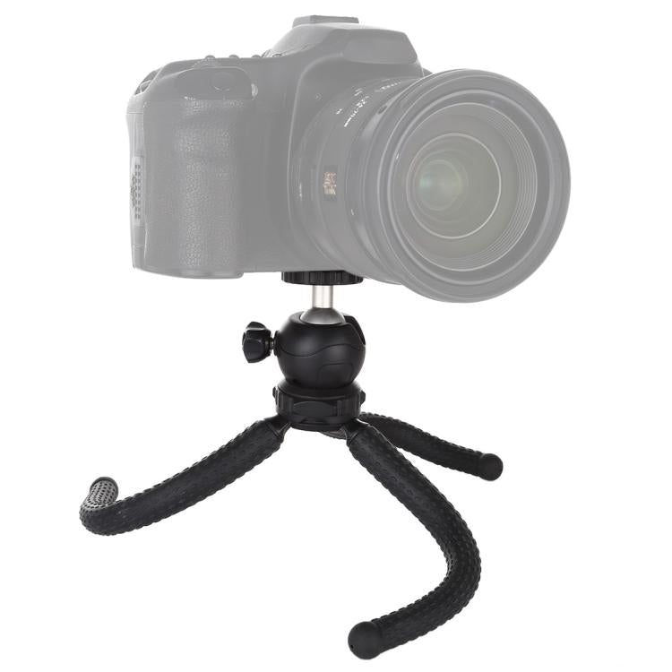 PULUZ Mini Octopus Flexible Tripod Holder with Ball Head for DJI, Insta360, GoPro and Other Action Cameras, SLR Cameras, Cellphone, Size: 25cmx4.5cm    ...