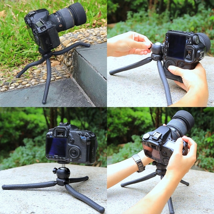 PULUZ Mini Octopus Flexible Tripod Holder with Ball Head for DJI, Insta360, GoPro and Other Action Cameras, SLR Cameras, Cellphone, Size: 25cmx4.5cm    ...