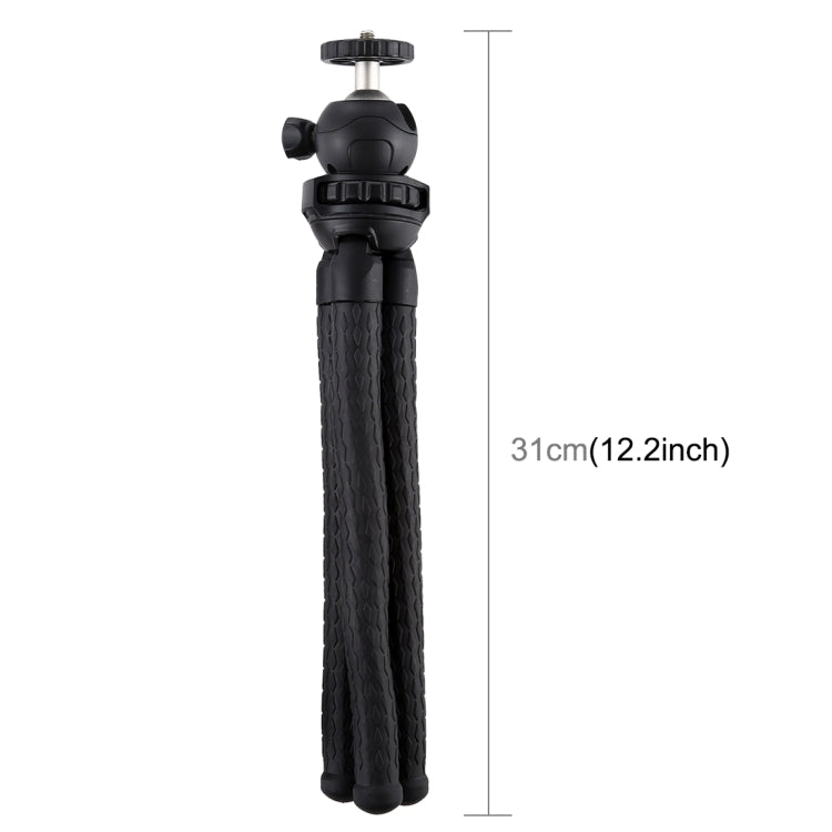 PULUZ Mini Octopus Flexible Tripod Holder with Ball Head for SLR Cameras, DJI, Insta360, GoPro and Other Action Cameras, Cellphone, Size:30cmx5cm       ...