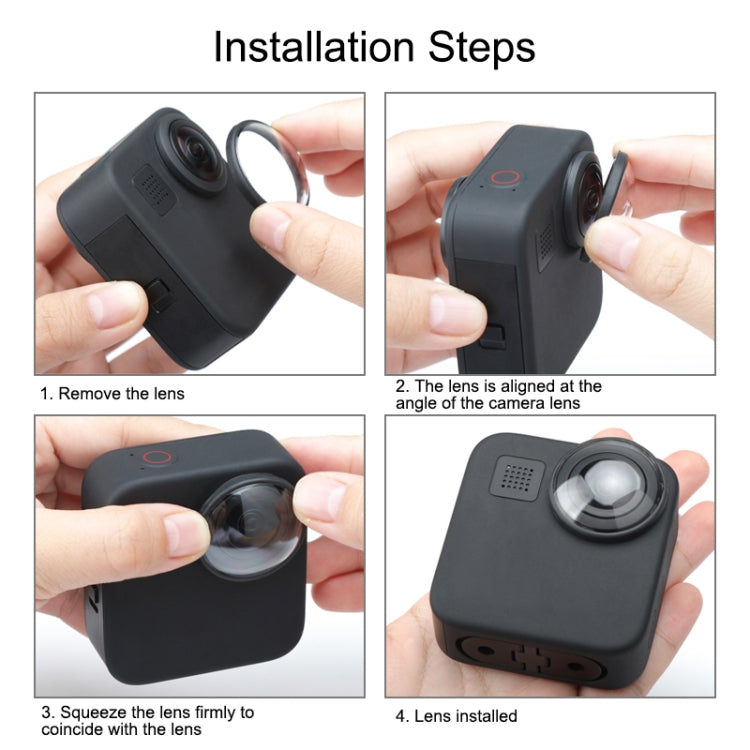 Protective Acrylic Lens Cover for GoPro Max - 2 Pack