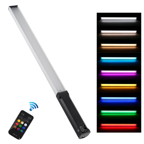 PULUZ RGB Colorato Photo LED Stick Luce di riempimento LED portatile con temperatura di colore regolabile con telecomando, Remote Fill Light RU, Remote Fill Light