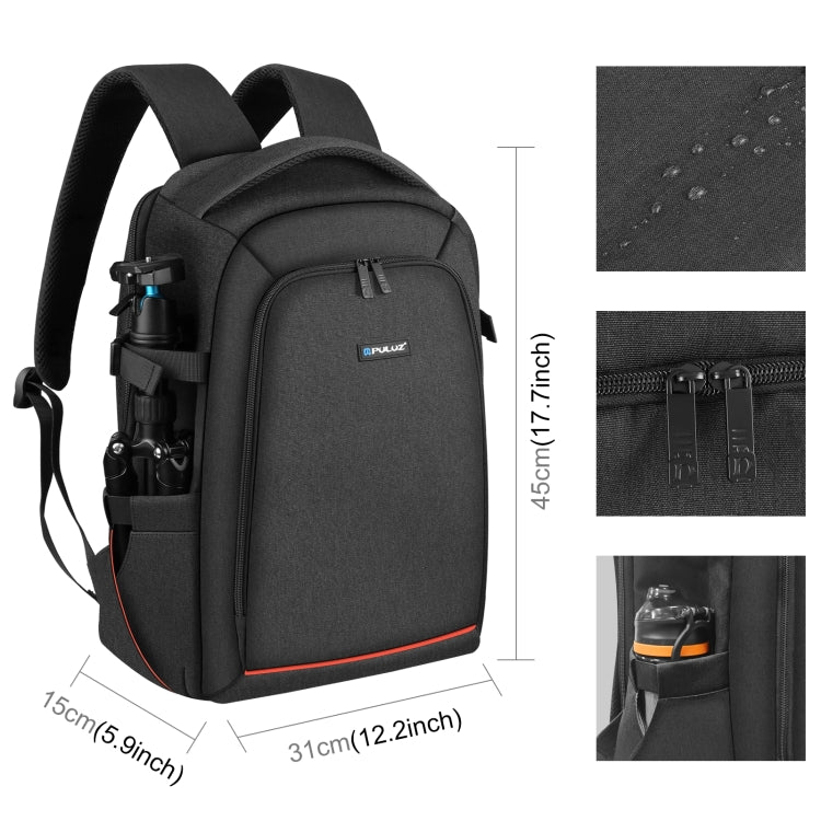 PULUZ Outdoor Portable Waterproof Scratch-proof Dual Shoulders Backpack Handheld PTZ Stabilizer Camera Bag with Rain Cover for Digital Camera, DJI Ronin...