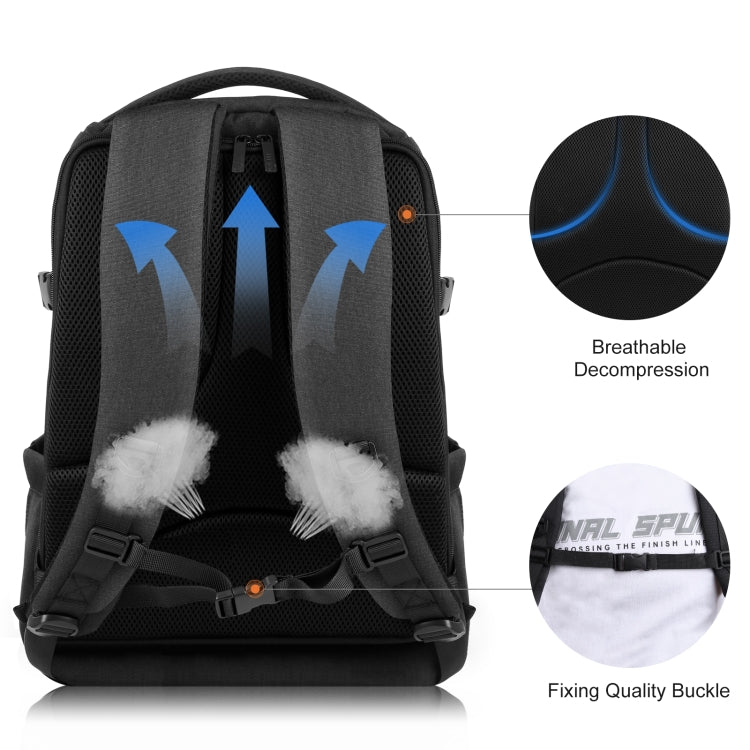 PULUZ Outdoor Portable Waterproof Scratch-proof Dual Shoulders Backpack Handheld PTZ Stabilizer Camera Bag with Rain Cover for Digital Camera, DJI Ronin...