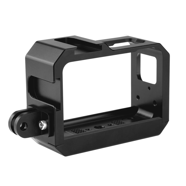 PULUZ Gabbia protettiva per montaggio su telaio in lega di alluminio con slot per base per scarpa fredda e adattatore per base per treppiede per Insta36...