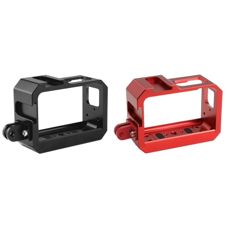 PULUZ Gabbia protettiva per montaggio su telaio in lega di alluminio con slot per base per scarpa fredda e adattatore per base per treppiede per Insta36...