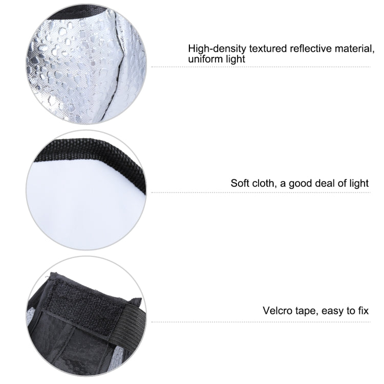 Softbox diffusore di luce flash morbido pieghevole stile ottagonale PULUZ da 20 cm, 20cm Octangle
