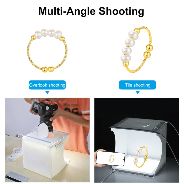 PULUZ Mini LED Photography Shadowless Light Lamp Panel Pad + Studio Shooting Tent Box, Acrylic Material, 20cm x 20cm Effective Area                     ...