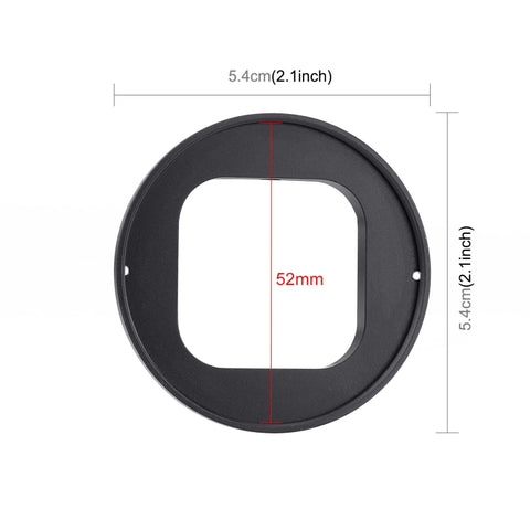 PULUZ Filtro obiettivo UV da 52 mm per GoPro HERO12 Nero/11 Nero/10 Nero/9 Nero, con Anello Adattatore, UV Filter