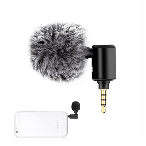 Microphone réglable directionnel unique pour téléphone cellulaire avec prise PULUZ de 3,5 mm, microphone de téléphone 3,5 mm