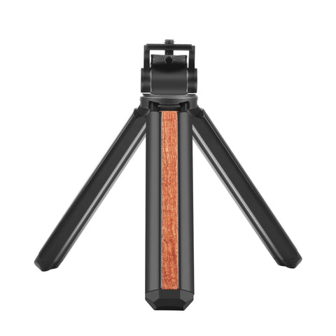 Supporto per treppiede dal vivo per vlogging da tavolo in legno intarsiato PULUZ con testa per treppiede, Inlaid Wood Tripod with Tripod Head