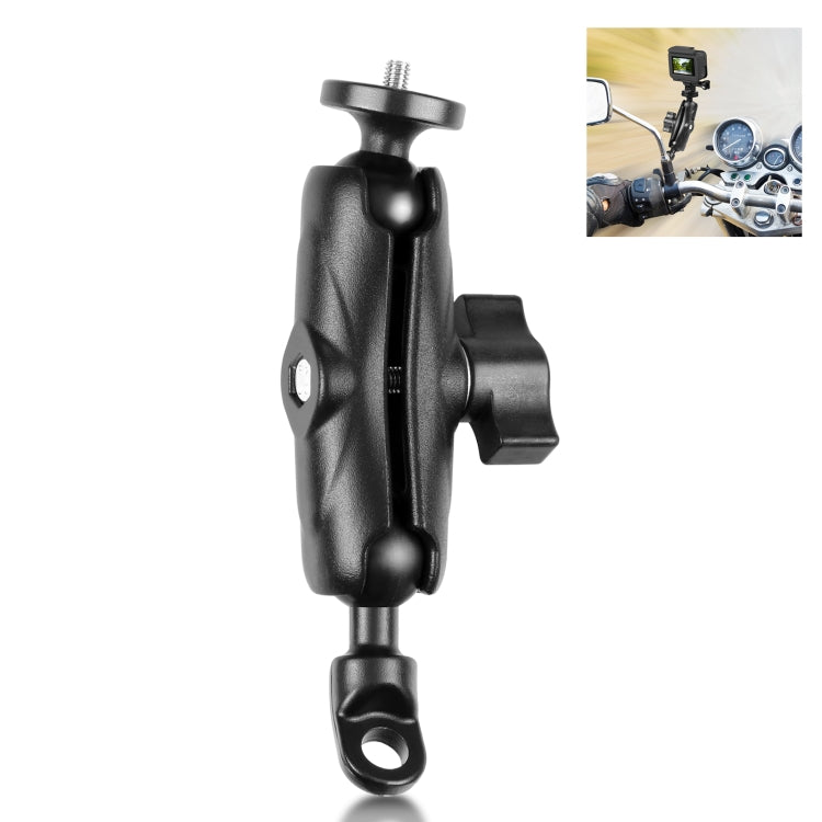 PULUZ Supporto per moto Specchio Base Foro Fisso per GoPro e altre action camera, Mirror Base Hole Mount