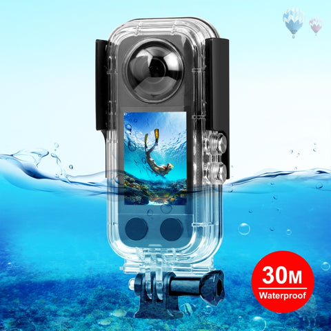 Per custodia impermeabile subacquea Insta360 X3 PULUZ da 30 m, Custodia impermeabile 30m