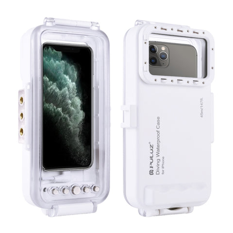 PULUZ Custodia Subacquea Impermeabile 45m/147ft Foto Video Scattare Foto Subacquee Cover per iPhone Serie 14, Serie iPhone 13, Serie iPhone 12, Serie iPhone 11, Serie iPhone X, iPhone 8 e 7, iPhone 6s, iOS 13.0 o Versione Superiore iPhone
