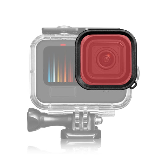 Per GoPro HERO12 Nero /11 Nero /10 Nero /9 Nero PULUZ Custodia quadrata Filtro per lenti colorate per immersione, For GoPro Hero11 Black / HERO10 Black / HERO9 Black