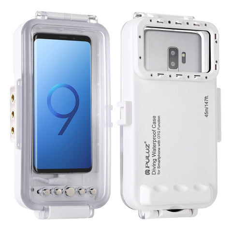 PULUZ 45m/147ft Custodia Subacquea Impermeabile Foto Video Scattare Foto Subacquee Cover pour Smartphone Galaxy, Huawei, Xiaomi, Google Android OTG avec Porta Type-C, Étui Universel pour Téléphones à Port Type-C