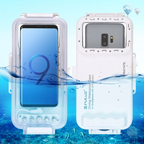 PULUZ 45m/147ft Custodia Subacquea Impermeabile Foto Video Scattare Foto Subacquee Cover pour Smartphone Galaxy, Huawei, Xiaomi, Google Android OTG avec Porta Type-C, Étui Universel pour Téléphones à Port Type-C