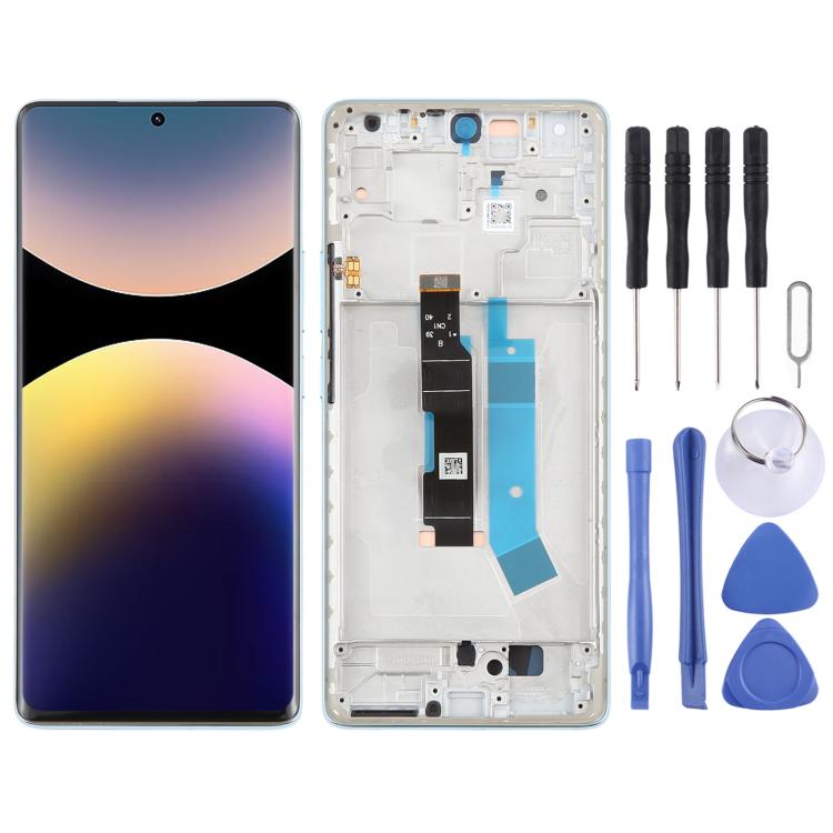 For Xiaomi Redmi Note 14 Pro 4G AMOLED Original LCD Screen Digitizer Full Assembly with Frame, For Xiaomi Redmi Note 14 Pro 4G (Original)               ...