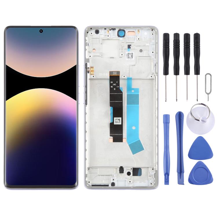 For Xiaomi Redmi Note 14 Pro 4G AMOLED Original LCD Screen Digitizer Full Assembly with Frame, For Xiaomi Redmi Note 14 Pro 4G (Original)               ...