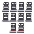 For Huawei Pocket 10pcs Original SIM Card Tray + NM Card Tray, For Huawei Pocket 2(Original)
