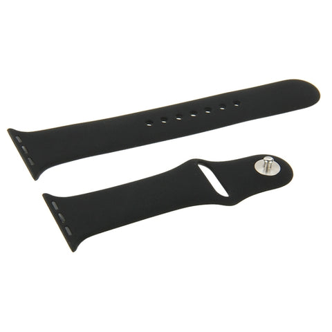 Per Apple Watch Sport Cinturino sportivo in gomma più lungo ad alte prestazioni da 42 mm con chiusura Pin-and-tuck