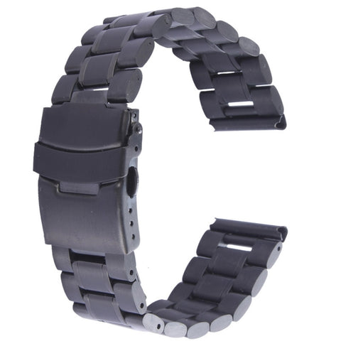 Pour bracelet en cuir noir Apple Watch de 38 mm, utilisé uniquement en combinaison avec des connecteurs (S-AW-3291)
