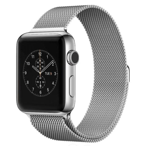 Pour Apple Watch cinturino magnétique en acciaio inossidabile avec anello milanese da 38 mm, pour Apple Watch 38 mm