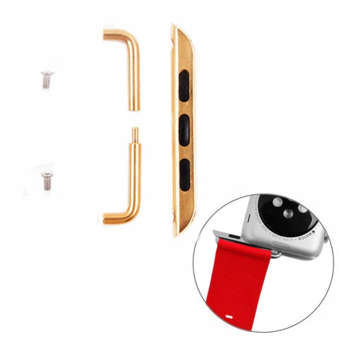 Pour Apple Watch 38/40/41 mm cinturino en métal connecteur fibbia en métal, cuivre