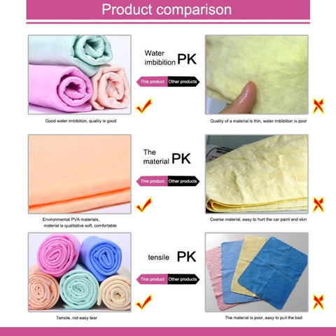 Asciugamano KANEED en camouflage synthétique, panno en camouflage super absorbant en PVA pour une asciugatura rapida dell'auto, dimensions: 43 x 32 x 0,2 cm, Stock Royaume-Uni Serviette de Séchage Super Absorbant PVA Shammy Cloth