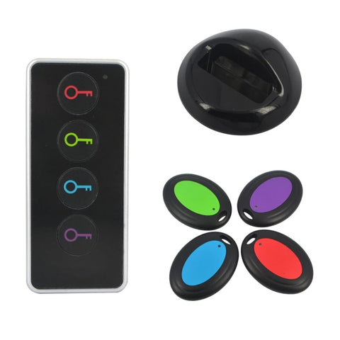 Trovachiavi télécommande intelligente sans fil avec connecteur à LED, 1 émetteur RF et 4 détecteurs de clés, Key Finder