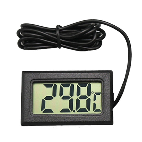 Mini termometro digitale LCD per frigorifero/congelatore, dimensioni inserto 46 mm x 26,6 mm, lunghezza cavo 1 m, PT-2