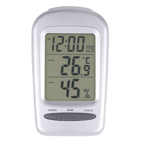 Thermomètre igrometro de tavolo digitale LCD pour interni con data/orologio/avviso gelamento, W240
