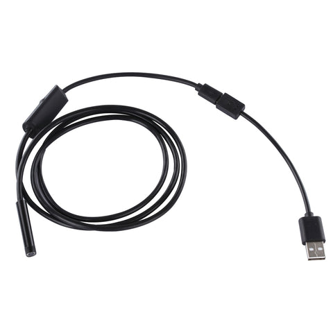 Caméra d'inspection imperméable pour tube d'endoscopie serpentin Micro USB avec 6 LED pour téléphone Android OTG, longueur : 1 m, diamètre lent : 7 mm, 7 mm
