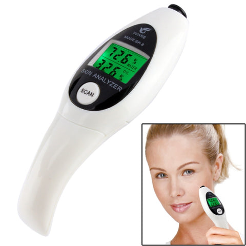 Mini analizzatore del contenuto di olio di umidità del tester digitale per la cura della pelle dell'umidità LCD portatile, Mini
