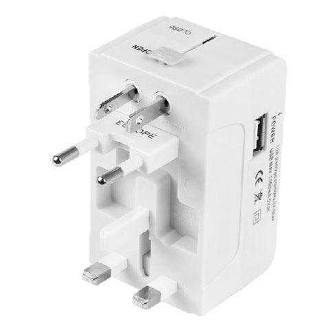 Adaptateur de voyage pour batterie de voiture USB universelle 933L 4 en 1 (EU + UK + AU + US).