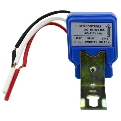 AS-10 220V 10A Interrupteur de contrôle du capteur d'éclairage latéral automatique étanche
